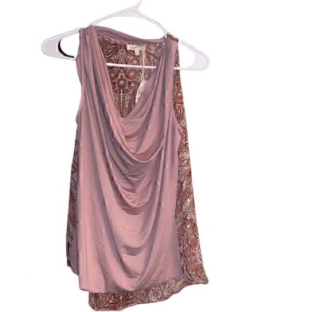 Mystree Pink Cowl Neck Tank Top Size Small​